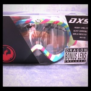 dragon dxs 722-1434 goggles w/ bonus lens NIB